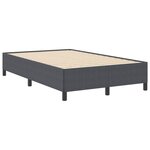 vidaXL Cadre de lit Gris foncé 120 x 200 cm Tissu en velours côtelé