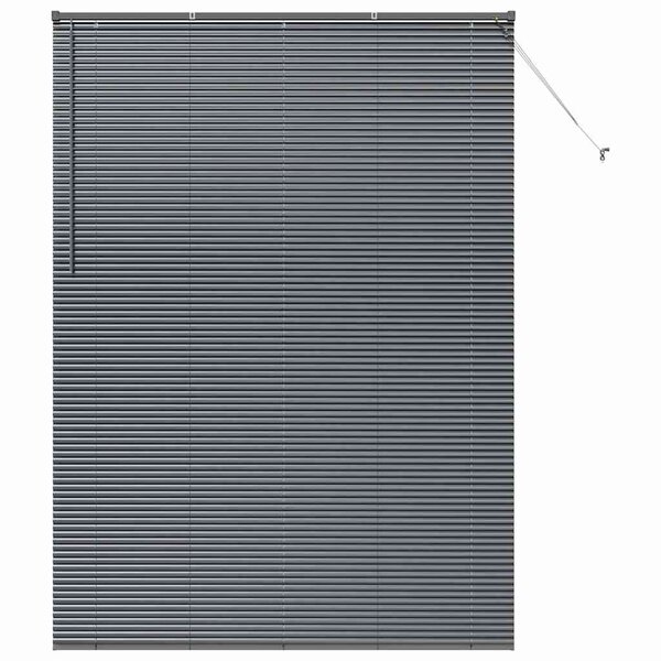 vidaXL Store de Fenêtre Gris foncé 160 x 220 cm Aluminium