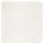 vidaXL Tapis en fausse Tafalla Blanc 200 x 200 cm Polyester