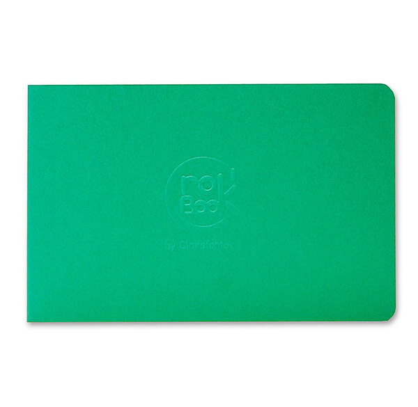 Carnet Crok'Book piqué 17x11 à l'italienne 90g blanc  couverture couleur aléatoire CLAIREFONTAINE
