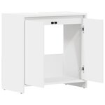 vidaXL Armoire de salle de bain Blanc 60x33x61 cm Bois d'ingénierie