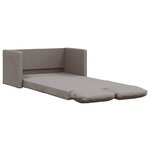 vidaXL Canapé-lit 2 en 1 taupe 112x174x55 cm tissu