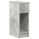 vidaXL Tables de chevet avec tiroir 2 Pièces gris béton 20x36x60 cm
