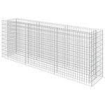 vidaXL Lit surélevé à gabion Acier galvanisé 270x50x100 cm