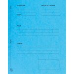 Paquet De 25 Dossiers De Plaidoirie Pour/contre Carte Lustrée 25x32cm - Turquoise - X 5 - Exacompta