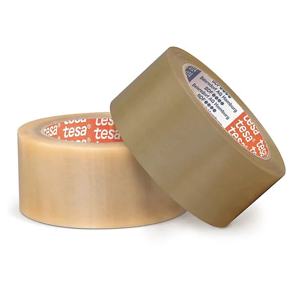 Ruban adhésif tesa 4124 pvc havane très résistant  38 microns 50 mm x 66 m (lot de 36)