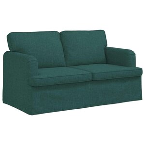 vidaXL Canapé Vert foncé 144 x 80 x 85 cm tissu