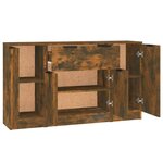 vidaXL Buffets 3 Pièces Chêne fumé Bois d'ingénierie
