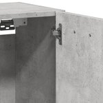 vidaXL Armoire de salle de bain suspendue gris béton bois d'ingénierie
