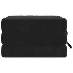 vidaXL Canapé-lit pliable 90 x 67 x 45 cm Noir