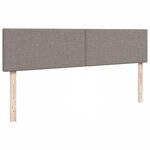 vidaXL Lit ottoman avec matelas et LED Taupe 180x200cm tissu