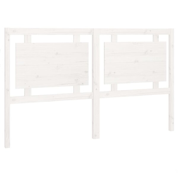 vidaXL Tête de lit Blanc 165 5x4x100 cm Bois massif de pin