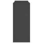 vidaXL Supports de Plantes Outdoor Colonne 2 Pièces Noir 24x24x55 cm Acier