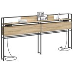 vidaXL Tête de lit de rangement Chêne sonoma 180 cm Bois d'ingénierie