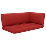 Salon de jardin meuble d'extérieur ensemble de mobilier palette 4 pièces avec coussins pin imprégné de gris 02_0018396