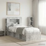 vidaXL Cabinet de Tête de Lit Gris béton Bois d’ingénierie