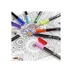 Lot de 6 Stylos feutre à pointe fine 0.4mm Couleurs Pastel Assorties BIC