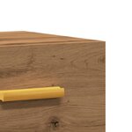 vidaXL Tables de chevet murales 2 Pièces chêne artisanal 35x35x20 cm