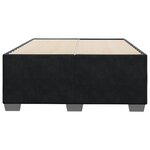 vidaXL Cadre de lit sans matelas noir 120x190 cm velours