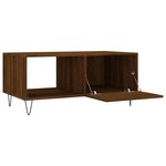 vidaXL Table basse chêne marron 90x50x40 cm bois d'ingénierie