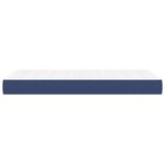 vidaXL Matelas de lit à ressorts ensachés fermeté moyenne Bleu 80x200x20 cm Tissu