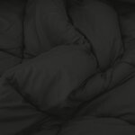 vidaXL Duvet complet toute l'année Noir 220 x 155 cm Microfibre