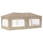 vidaXL Tente de fête pop-up 575 x 288 x 245 cm Crème Tissu Oxford