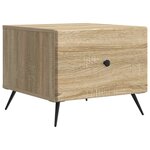 vidaXL Table basse Chêne Sonoma 49 x 50 x 40 cm Bois d'ingénierie