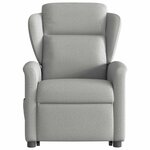 vidaXL Fauteuil inclinable gris nuage tissu