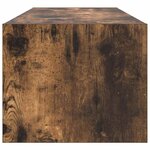 vidaXL Meuble TV Chêne fumé 100 x 31 x 25.5 cm Bois d'ingénierie