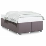 vidaXL Cadre de lit sans matelas gris 120x200 cm similicuir