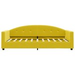 vidaXL Lit de repos sans matelas jaune 80x200 cm velours