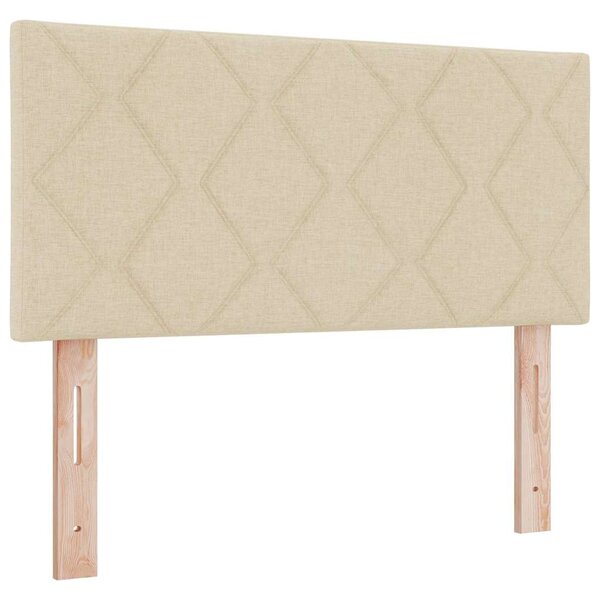vidaXL Tête de Lit en Tissu Geometric Manuel Crème 100 cm tissu