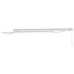 vidaXL Cadre de auvent Blanc 4 x 2 m Métal