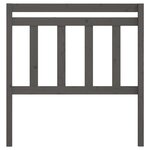 vidaXL Tête de lit Gris 81x4x100 cm Bois massif de pin