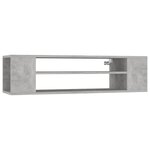 vidaXL Meuble TV suspendu Gris béton 100x30x26 5 cm Aggloméré