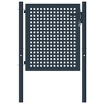 vidaXL Portail de clôture Anthracite 102x125 cm Acier