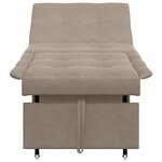 vidaXL Canapé-Lit avec coussin Taupe 67 x 194 x 82 cm Contreplaqué