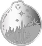 Pièce de monnaie en argent g 31.1 (1 oz) millésime disney pamp frozen