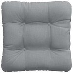 vidaXL Coussins de siège 4 Pièces Gris clair 45 x 45 x 12 cm tissu