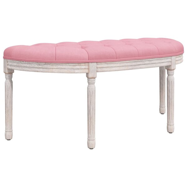 vidaXL Banc Rose 110 5x45x49 cm Velours