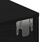 vidaXL Étagère murale avec tiroirs noir 60x26 5x15cm bois d'ingénierie