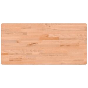 vidaXL Dessus de bureau 115x55x2 5 cm bois massif de hêtre
