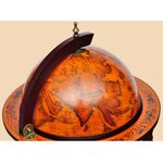 vidaXL Support de vin sous forme de globe Bois d'eucalyptus