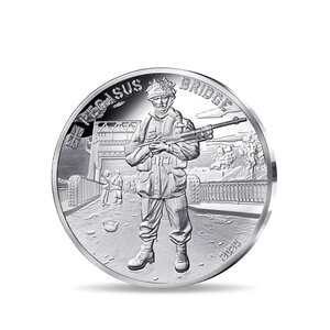 80 ans du D-DAY Monnaie de 10€ Argent - Pegasus Bridge