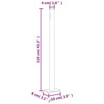 vidaXL Auvent latéral rétractable Crème 180x600 cm