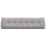 vidaXL Coussin de Dos Gris nuage 180 x 24 x 50 cm tissu