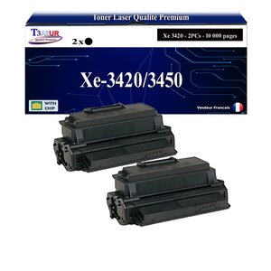 T3AZUR -2x Toners compatibles avec Xerox Phaser 3420  3450 (106R00688)- Noir