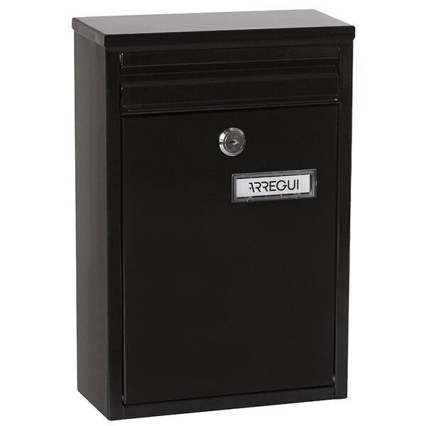 Boîte aux Lettres en Acier  Zaguán E5754  Avec Fente Arrière  Noir