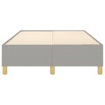 vidaXL Cadre de lit Gris clair 120x200 cm Tissu